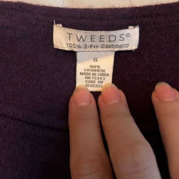 Purple Cashmere Sweater - Picture 2 of 3